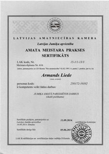 Prakses sertifikāts